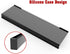 KOTEMON Acrylic Tilted Computer Keyboard Stand for Ergonomic Typing, Keyboard Tray Holder with Silicone Non-Slip Case