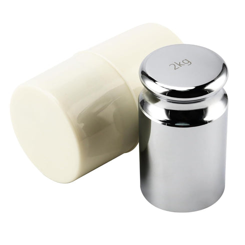 2PCS 2000g Calibration Weights - High Precision Chrome Scale Calibration Weight M1 for Digital Scale