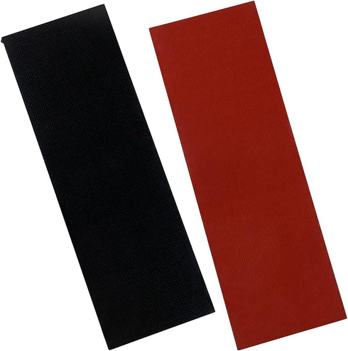 Cool Hand 2 pcs G10 Knife Handle Scales, Custom DIY Tool Material for Knives Making Blanks, Red/Black, KHM-G10-6