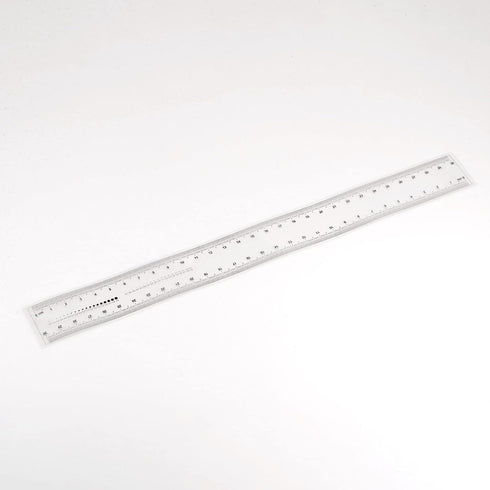 Film Flexible Ruler 30cm, Transparent PET Plastic Covered Folding Straight Ruler with 0.5mm Scale