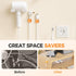 (3, Kruggo Magnetic Cable Clips Rotatable, Under Desk Cable Management, Strong Magnetic Cable Clips Cord Holder
