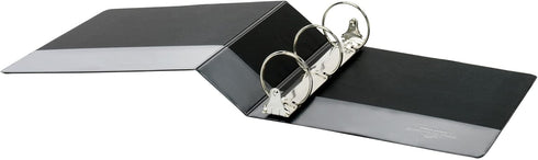 OfficeMax Durable Reference Binders with Round Ring, 3", Black