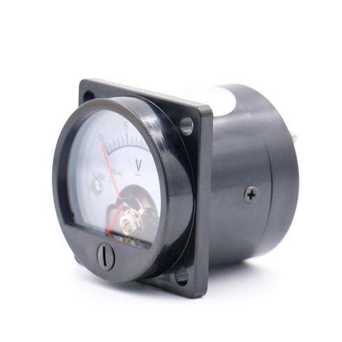 Baomain Round Analog Dial Panel Meter Voltmeter Gauge SO-45 DC 0-15V Class 2.5