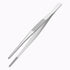 10 Inch Stainless Steel Tweezers with Straight Round Blunt Serrated Tip, Multipurpose Daily Garden Home Tool
