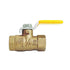 Nigo Industrial Co. 240 Series Forged Brass Mini Gas Ball Valve - CSA Certified, 1/4" NPT