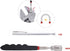 Magnetic Pick Up Kit 5pc, Includes 1lb and 10lb Rods, Inspection Mirror and Flexible LED Flashlight
