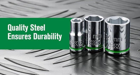 SK Tools USA 1/4" Drive, 11 Piece Standard Chrome Socket Set, 6 Point SAE