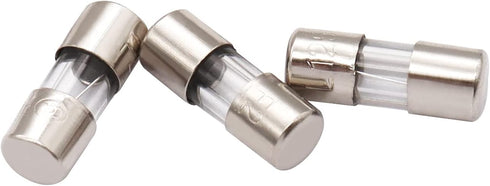 12PCS 3.6 10 mm, 3A, 125V, 0.14 0.39 Inch, Christmas Fuses - x x Fast-Blow Glass Fuses for Mini LED Lights, Outdoor