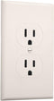 TayMac 2520LA MASQUE Light Almond 1-Gang Duplex Jumbo Electrical Outlet Cover Wall Plate 1-Pack