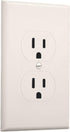 TayMac 2520LA MASQUE Light Almond 1-Gang Duplex Jumbo Electrical Outlet Cover Wall Plate 1-Pack