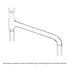 Glass Distilling Adapter, Borosilicate Glass 75 Degree Bent Chemistry Distillation Adapter, 24/40 Joint