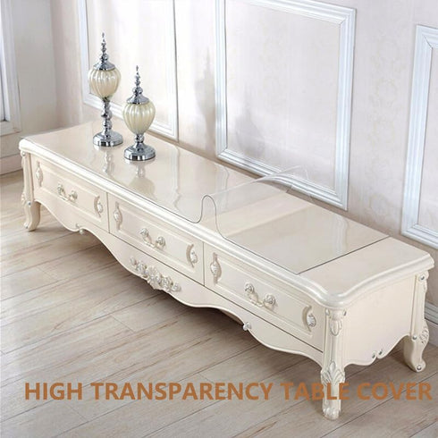 Generic 15x19 Inch 1.5mm Counter Clear Table Cover Protector, Waterproof PVC Tablecloth, Thick Desk Pad for Table