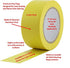 ProTapes Pro 50 Premium Vinyl Safety Marking and Dance Floor Splicing Tape, 36 yds Length x 1" Width, White