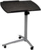 Pinikuyiro Rolling Adjustable Laptop Cart,Height Adjustable Mobile Laptop Stand Desk Rolling Cart,Black