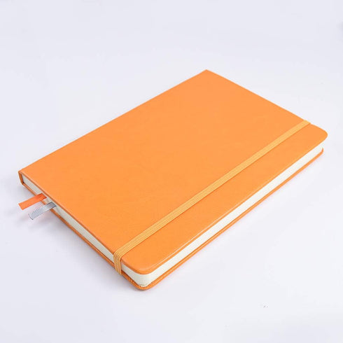 Classic Dotted Grid Bullet Notebook Journal Dot Hard Cover A5 Premium 100gsm Thick Acid-free Paper with Fine Inner Pocket Faux Leather Office School Supplies 144 Pages Designed in Florence by Guissi