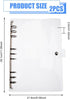 SUPERFINDINGS 2PCS Clear B5 Notebook Binder PVC Plastic Binder Covers 9-Ring Loose Leaf Binder 11.02x8.6x1.02inch Planner Binder Round Ring Clear Binder Cover Protector Snap by SUPERFINDINGS