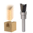 1/4" Shank Dovetail Router Bit, 10 Degree Wood Milling Cutter Tool for Furniture Building Cabinet Making