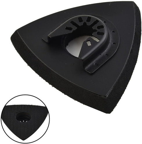 HanOaki 1PC System(93mm) Triangular Oscillating Tool Sanding Pad Compatible With Various Multi Tools With Quick Change