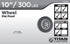 Titan 10" Flat-Proof Solid Rubber Wheel, 300-lb. capacity, Black by TITAN