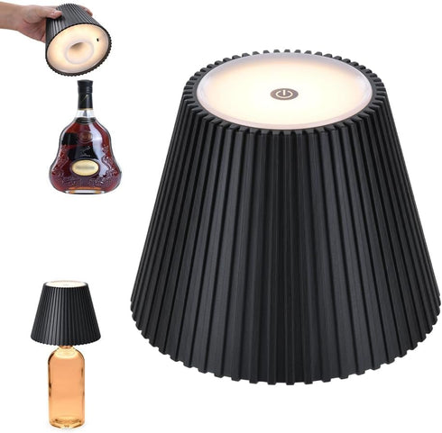 WILIT Wireless Lamp Shades for Liquor Bottle Lights, 3 Level Brightness Cordless
