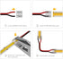 BTF-LIGHTING FCOB COB Connector Kit, 14pcs Transparent Connector with 5pcs 15cm Long 20AWG Extension Wires