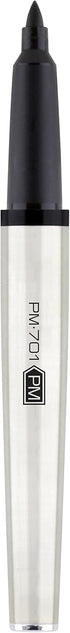 Zebra Pen PM-701 Permanent Marker, Fine Bullet Tip, Black Ink, Refillable, Stainless Steel Barrel, 1-Pack