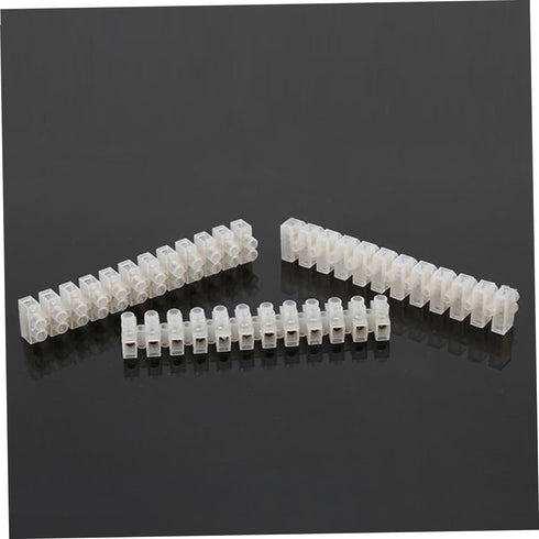 Set 10pcs 12-Position 10a Terminal Block Wire Connectors Terminal Barrier Strip Cable Connector Brass Firmware