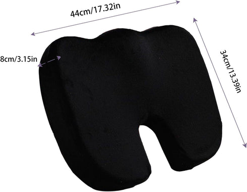 Gooddyiyukey Tailbone Seat Cushion for Car, Ergonomic Memory Foam Desk Chair Cushion for & Coccyx & Sciatica Pain
