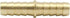 Legines 2pcs Barb Union - 3/8" Barbed x 3/8" Barbed Splicer Brass Hose Fitting Mender Joiner