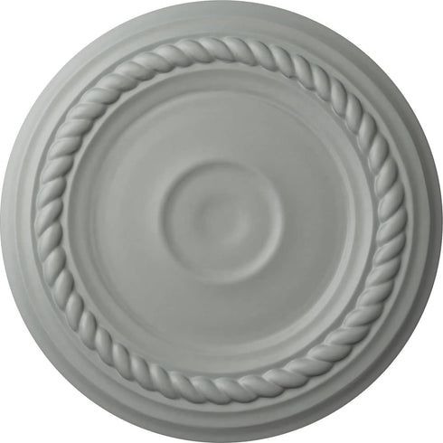 Ekena Millwork CM07AL Small Alexandria Ceiling Medallion, 7 7/8"OD x 3/4"P, Factory Primed