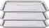DOWEI 3 Pack Stainless Steel Trays, 13.5" X 10" Surgical Flat Bottom Trays for Dental Medical Body Piercing Lab Supplies