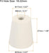 MECCANIXITY Rubber Tapered Plug 17mm to 23mm with 8mm Hole Test Tubes Bungs Stopper White for Lab Home 10 Pieces