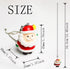 12 inch Ceiling Fan Pull Chain Father Christmas Charm Pendant Ceiling Fan Danglers Fan Pulls Chain Extender with Ball Chain Connector for Ceiling Fan Light Decoration(L)