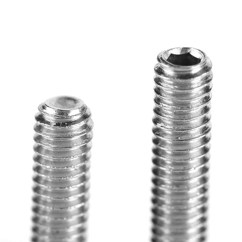 212Pcs M3 Inner Hex Concave End Stainless Steel Grub Screws Kit with Installing Tools