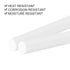 uxcell 15 Pcs White Plastic Rods, 8 x 250mm ABS Styrene Round Solid Bar for DIY Model Building
