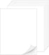 Printable White Sticker Labels, 100 Sheets, 8.5" x 11" Full Sheet for Laser & Inkjet Printers