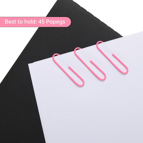 Pink Jumbo Paper Clips, 265 Pcs 2 Inch Large Paperclips for Paperwork, Ideal for Home, School, Office Use