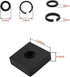 (7 Sets) 3/8" Impact Retaining Ring Clip Friction Ring Hog Ring with O-Ring for Milwaukee Electric Pneumatic Type Impact Wrench, Includes Install Tool by QMTCYXGS