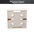 Fielect 86 Type Universal Switch Socket Wire Slot Box, Surface Mount Wall Switch Protection Box, Plastic White