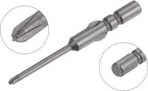 Magnetic Phillips Screwdriver Drill Bit 4mm Round Shank 1.8mm PH00 Cross Head, 1.5 Inch Length for Power Tool