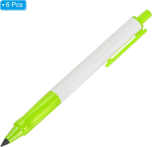 PATIKIL Inkless Pencil, 6 Pack Eternal Pencil Forever Pencils Replaceable Nib for Writing Drawing Office Supplies