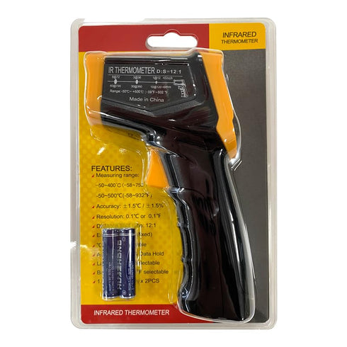 Digital Infrared Thermometer Gun for Cooking, BBQ, Pizza Oven - Handheld Non-Contact Heat Laser Temperature Gun