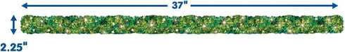 Eureka Curiosity Garden Twinkle Hedge Decorative Trim for Classroom, 2.25" Wide, 12 Strips, 37 Total Feet