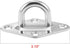 uxcell 316 Stainless Steel 8mm Thick Ring Sail Shade Diamond Pad Eye Boat Rigging 4pcs