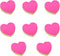 Heart Shape Sticky Notes, 8 Pcs Colorful Bright Memo Pads, 100 Sheets Each