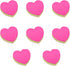 Heart Shape Sticky Notes, 8 Pcs Colorful Bright Memo Pads, 100 Sheets Each