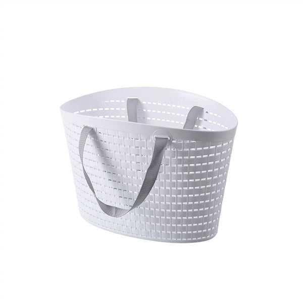 DFAGCOKN Multifunctional Shopping Bag Bath Portable Small Basket Household Plastic Snack Storage Box(L