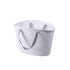 DFAGCOKN Multifunctional Shopping Bag Bath Portable Small Basket Household Plastic Snack Storage Box(M