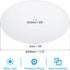 11.5" 3/8" 12-14" PATIKIL Lampshade Diffuser, Diameter with Center Hole Round Diffuser for Drum Lampshades Pendants