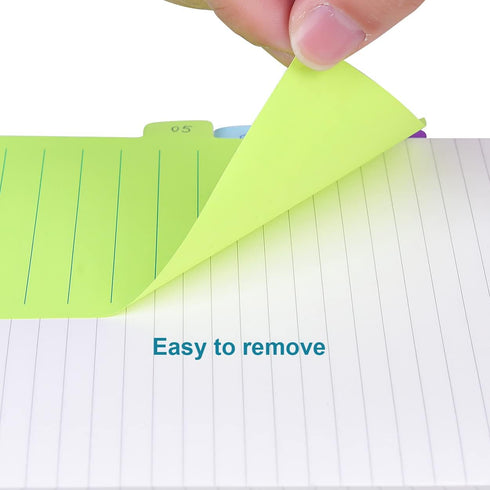 Vanpad (2 Pack) Divider Sticky Notes Tabs, 4 x 6 Inches, 64 Ruled Notes per Pack, School Office Supplies
